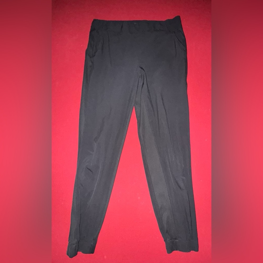 Athleta Brooklyn Jogger Pants Womens size 8 Black High Waist Pull On